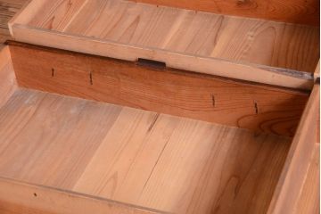 アンティーク家具　古民具・骨董　明治期　和モダンスタイル!収納箪笥サイドボード(水屋箪笥)(1)