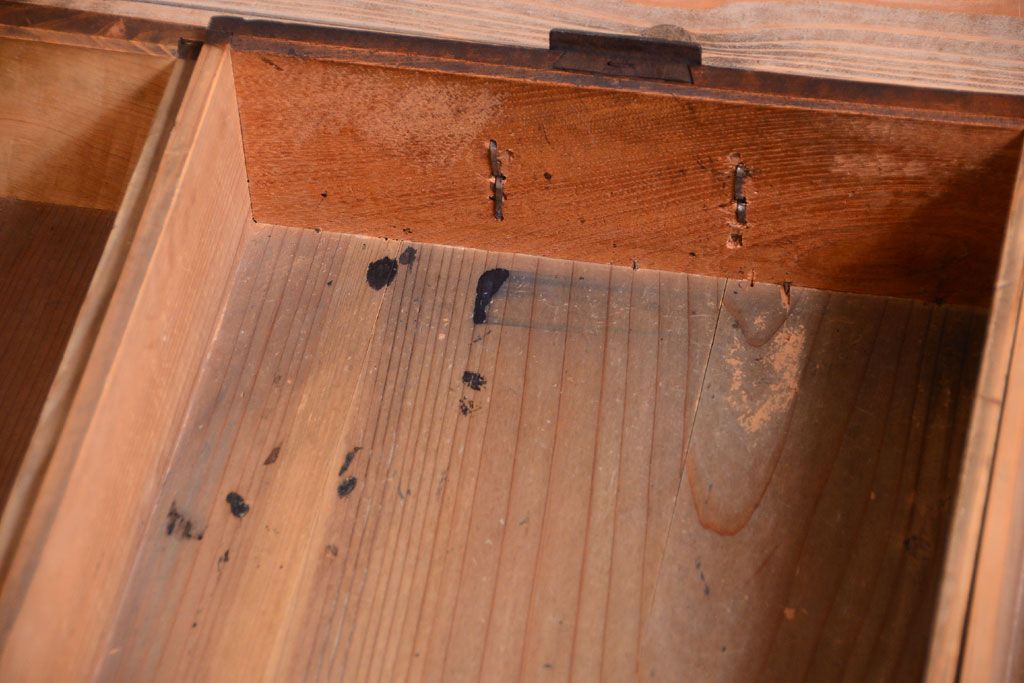 アンティーク家具　古民具・骨董　明治期　和モダンスタイル!収納箪笥サイドボード(水屋箪笥)(1)