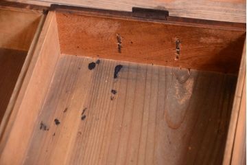 アンティーク家具　古民具・骨董　明治期　和モダンスタイル!収納箪笥サイドボード(水屋箪笥)(1)