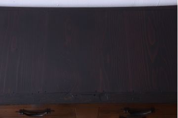 アンティーク家具　古民具・骨董　明治期　和モダンスタイル!収納箪笥サイドボード(水屋箪笥)(1)