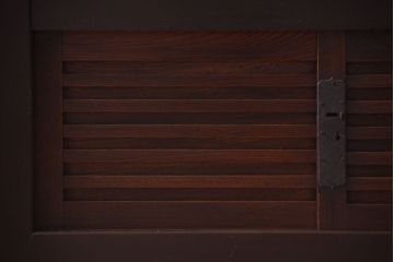 アンティーク家具　古民具・骨董　明治期　和モダンスタイル!収納箪笥サイドボード(水屋箪笥)(1)