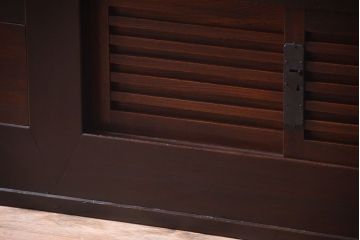 アンティーク家具　古民具・骨董　明治期　和モダンスタイル!収納箪笥サイドボード(水屋箪笥)(1)