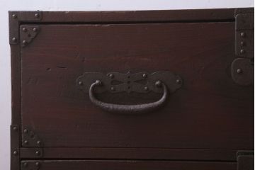 アンティーク家具　古民具・骨董　明治期　古い衣装箪笥ローボード