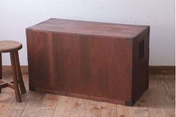 アンティーク家具　古民具・骨董　明治期　古い衣装箪笥ローボード