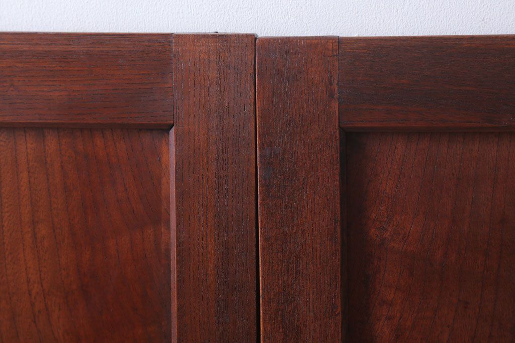 古民具・骨董　総欅材!シンプルなアンティーク板戸