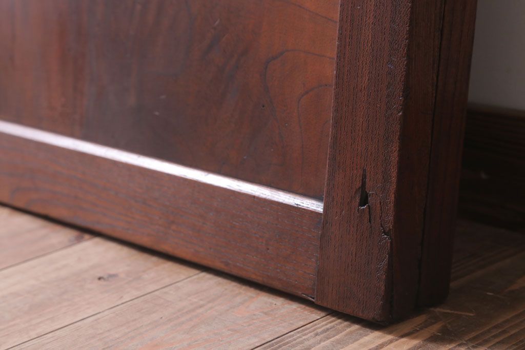 古民具・骨董　総欅材!シンプルなアンティーク板戸