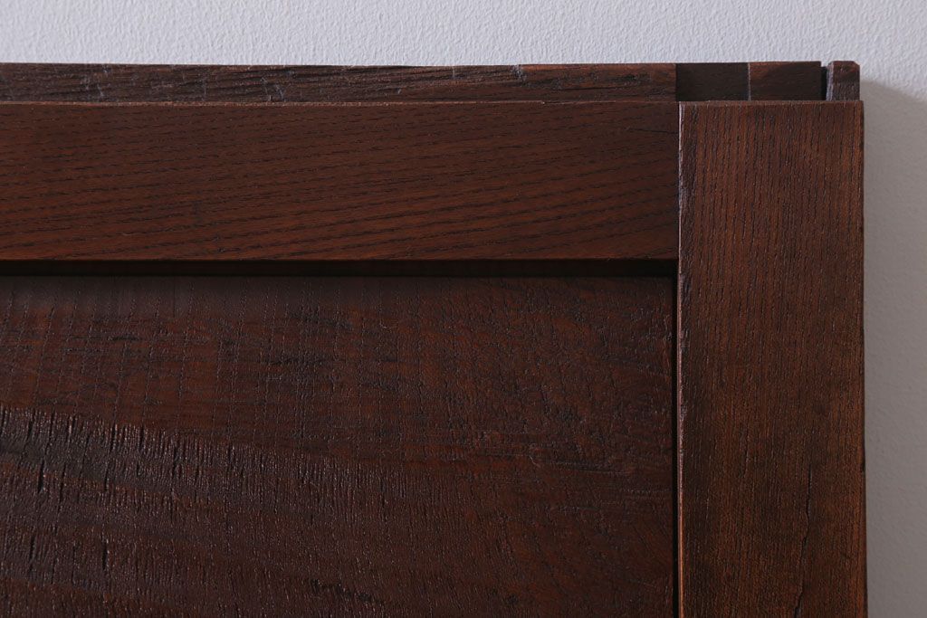 古民具・骨董　総欅材!シンプルなアンティーク板戸