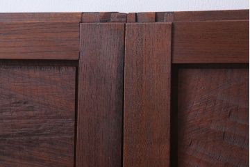 古民具・骨董　総欅材!シンプルなアンティーク板戸