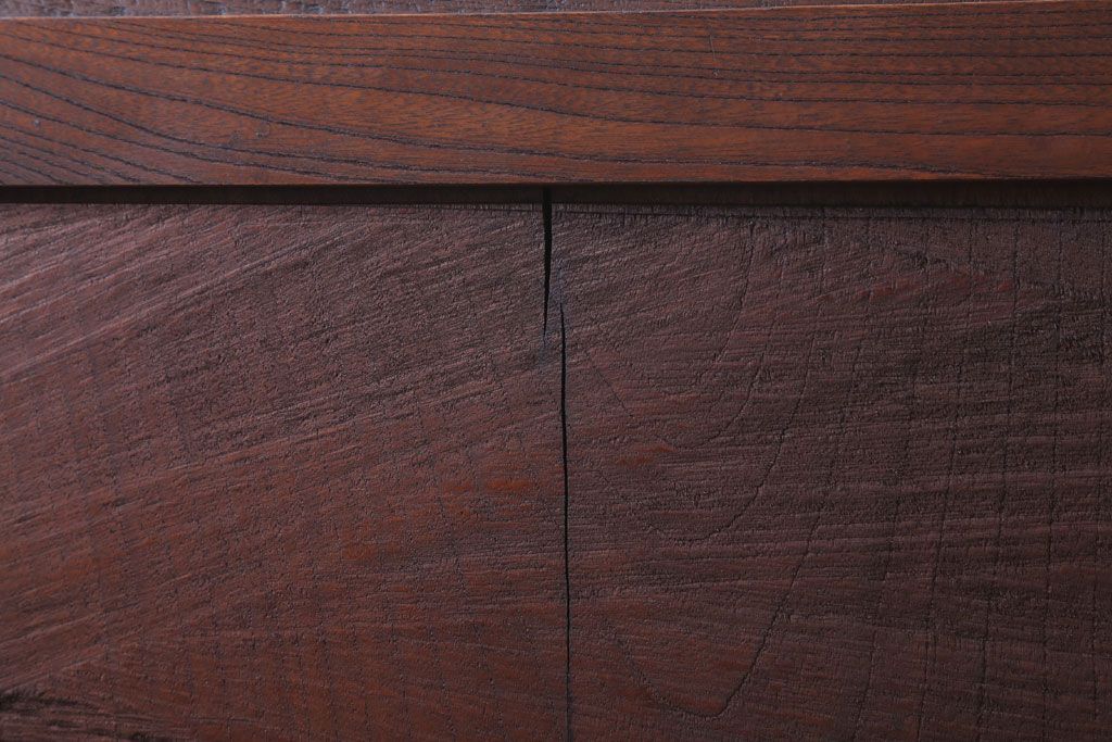 古民具・骨董　総欅材!シンプルなアンティーク板戸