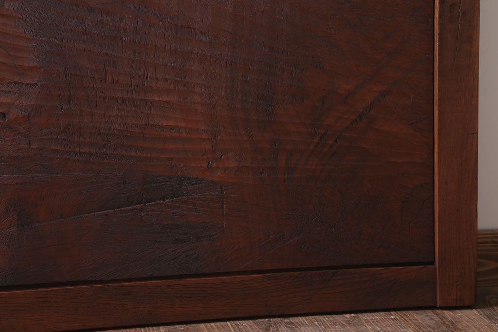 古民具・骨董　総欅材!シンプルなアンティーク板戸