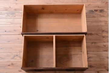 アンティーク家具　古民具・骨董　明治期　和モダンスタイル!収納箪笥ローボード(水屋箪笥、テレビ台、キャビネット、収納棚)(2)