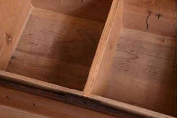 アンティーク家具　古民具・骨董　明治期　和モダンスタイル!収納箪笥ローボード(水屋箪笥、テレビ台、キャビネット、収納棚)(2)