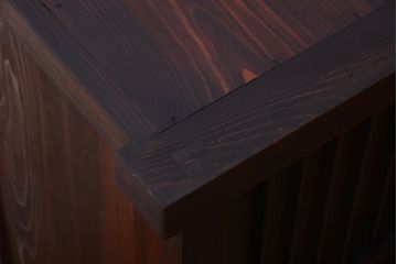 アンティーク家具　古民具・骨董　明治期　和モダンスタイル!収納箪笥ローボード(水屋箪笥、テレビ台、キャビネット、収納棚)(2)