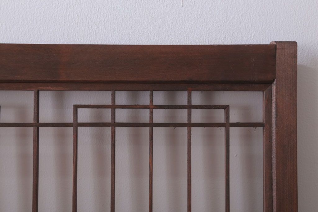 古民具・骨董　古い木の書院戸4枚セット