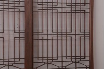 古民具・骨董　古い木の書院戸4枚セット