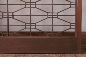 古民具・骨董　古い木の書院戸4枚セット