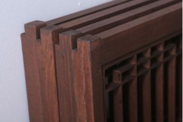 古民具・骨董　古い木の書院戸4枚セット