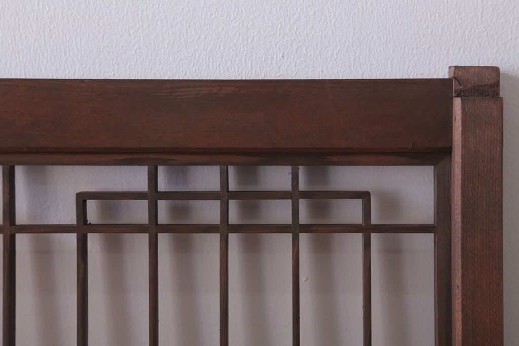 古民具・骨董　古い木の書院戸4枚セット