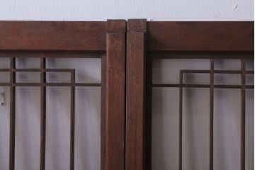 古民具・骨董　古い木の書院戸4枚セット