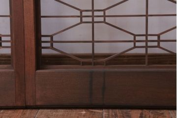古民具・骨董　古い木の書院戸4枚セット