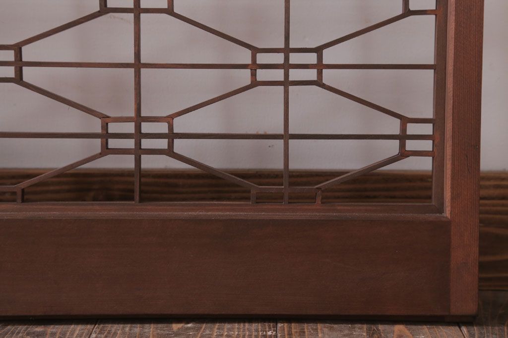 古民具・骨董　古い木の書院戸4枚セット