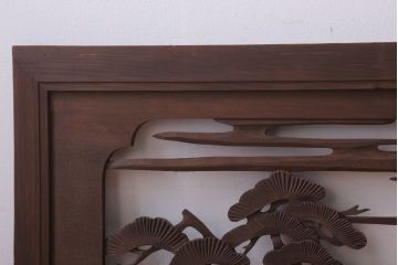 古民具・骨董　大正〜昭和期　古い木のアンティーク欄間(1)