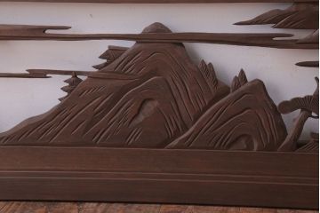 古民具・骨董　大正〜昭和期　古い木のアンティーク欄間(1)