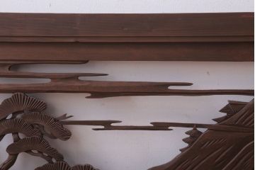 古民具・骨董　大正〜昭和期　古い木のアンティーク欄間(1)