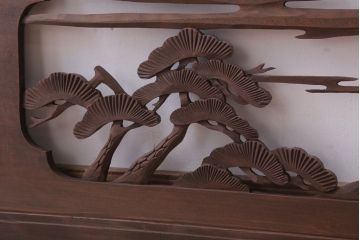 古民具・骨董　大正〜昭和期　古い木のアンティーク欄間(1)