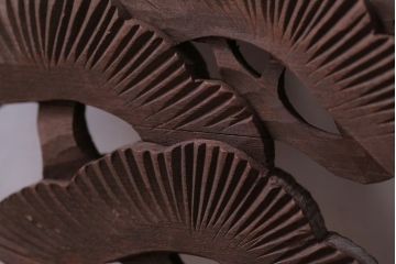 古民具・骨董　大正〜昭和期　古い木のアンティーク欄間(1)