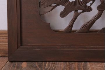 古民具・骨董　大正〜昭和期　古い木のアンティーク欄間(1)