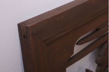 古民具・骨董　大正〜昭和期　古い木のアンティーク欄間(1)