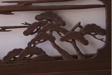 古民具・骨董　大正〜昭和期　古い木のアンティーク欄間(1)