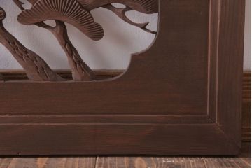 古民具・骨董　大正〜昭和期　古い木のアンティーク欄間(1)