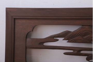 古民具・骨董　大正〜昭和期　古い木のアンティーク欄間(2)