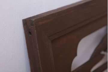 古民具・骨董　大正〜昭和期　古い木のアンティーク欄間(2)