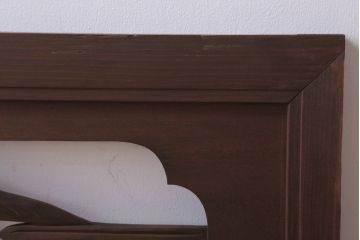 古民具・骨董　大正〜昭和期　古い木のアンティーク欄間(2)