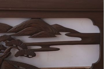 古民具・骨董　大正〜昭和期　古い木のアンティーク欄間(2)