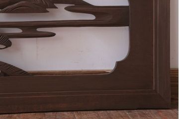 古民具・骨董　大正〜昭和期　古い木のアンティーク欄間(2)