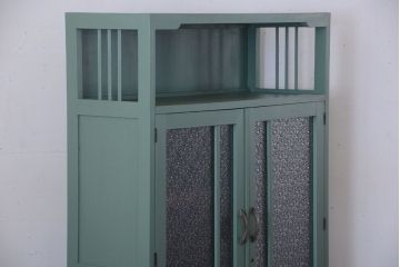 レトロ家具　昭和レトロ　大ぶりなペイント本箱(ブックケース)