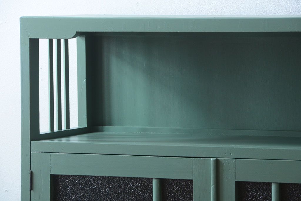 レトロ家具　昭和レトロ　大ぶりなペイント本箱(ブックケース)