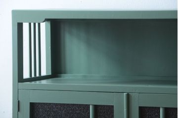 レトロ家具　昭和レトロ　大ぶりなペイント本箱(ブックケース)