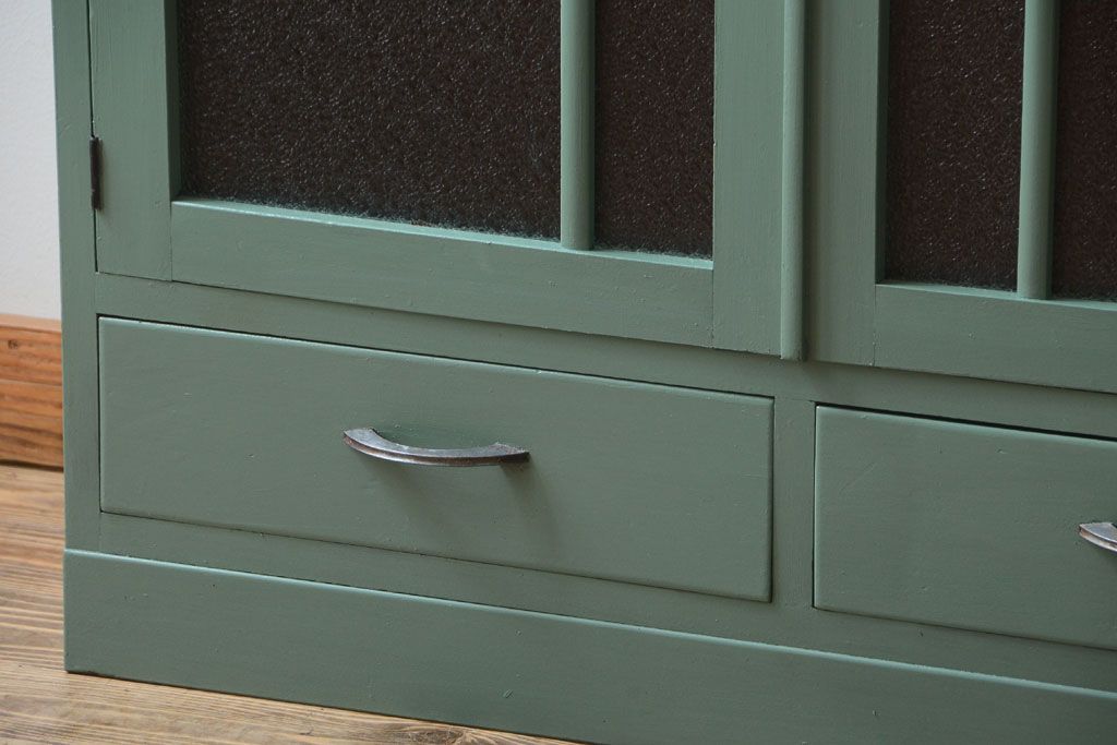 レトロ家具　昭和レトロ　大ぶりなペイント本箱(ブックケース)