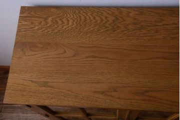 レトロ家具　昭和レトロ　脚付き!古い木製の収納棚(キャビネット)(2)