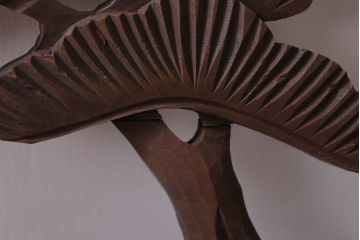 古民具・骨董　大正〜昭和期　古い木のアンティーク欄間(3)