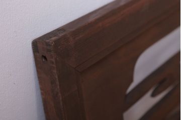 古民具・骨董　大正〜昭和期　古い木のアンティーク欄間(3)