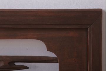 古民具・骨董　大正〜昭和期　古い木のアンティーク欄間(3)