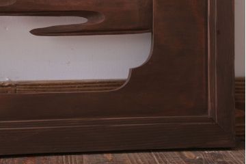 古民具・骨董　大正〜昭和期　古い木のアンティーク欄間(3)