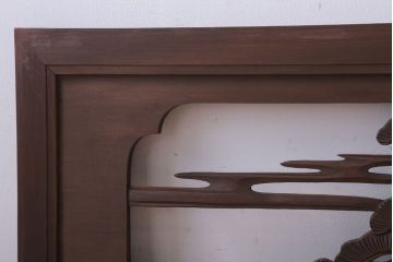 古民具・骨董　大正〜昭和期　古い木のアンティーク欄間