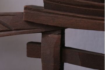 古民具・骨董　大正〜昭和期　古い木のアンティーク欄間